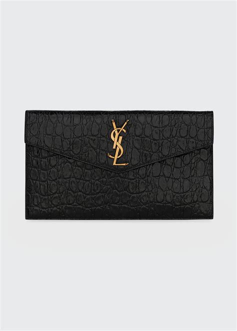 ysl embossed clutch bag|authentic YSL handbag clutch.